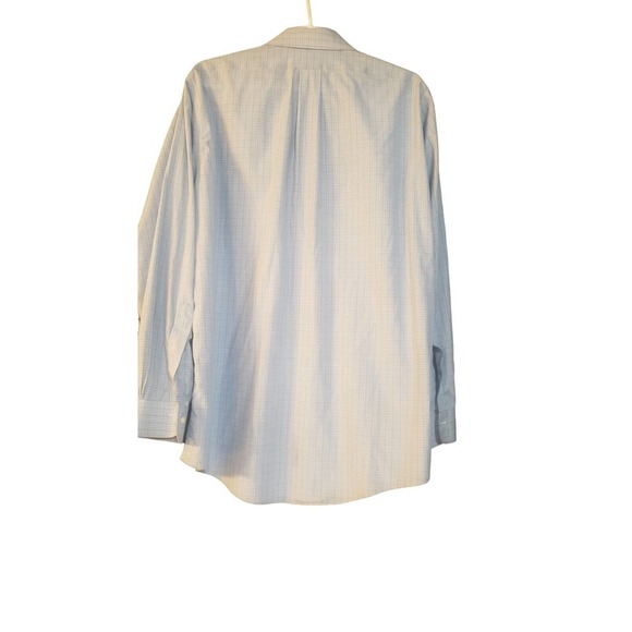 Brooks Brothers Mens Traditional Fit Button Front Shirt 16- 34 Blue Yellow Plaid - Picture 2 of 16